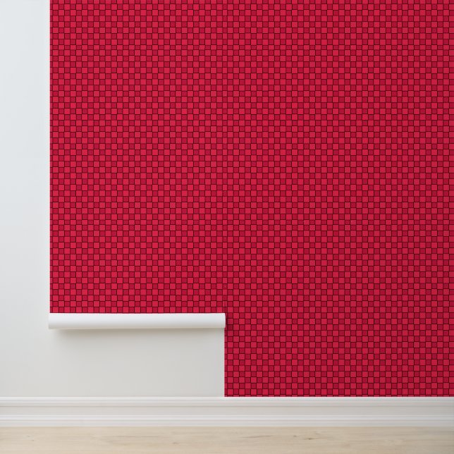 Red Black Chequerboard Wallpaper (Application)
