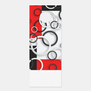 Red Black Circles Sherpa Throw Door Hanger