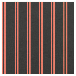 Red & Black Coloured Lined Pattern Fabric