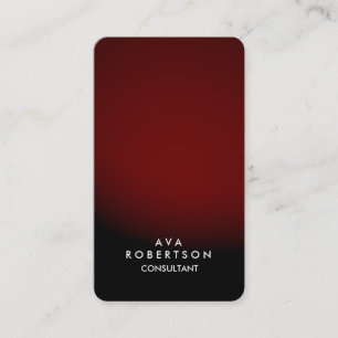 Red Black Creative Consultant Manager Business Card