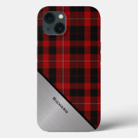 Red & Black Cunningham Tartan Plaid 