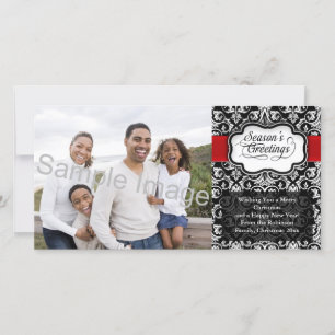 Red/Black Damask Holiday