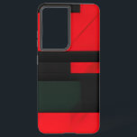 Red & Black Geometric Abstract   Samsung Galaxy Case<br><div class="desc">Featuring a dynamic combination of black and red shapes,  this abstract design is perfect for adding a modern touch to your everyday accessories.</div>