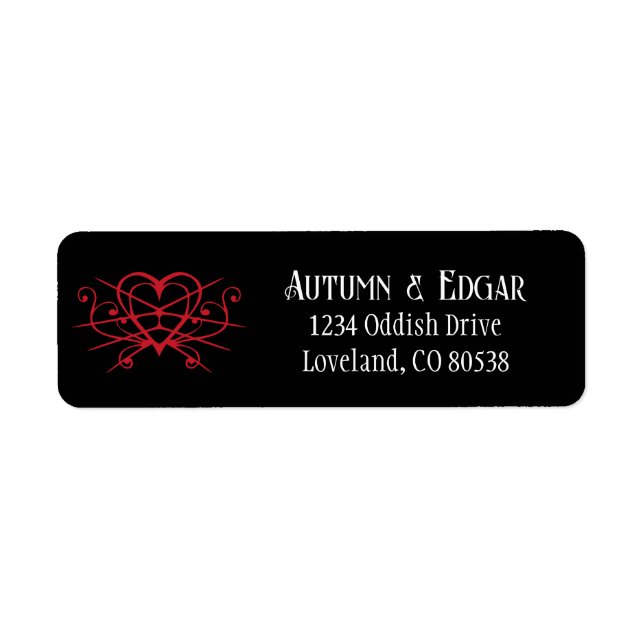Red Black Gothic Wedding (Front)