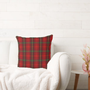 Red Black Green Cosy Plaids  Cushion