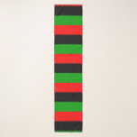 Red, Black, Green Horizontal Pan African Flag Scarf<br><div class="desc">Chiffon scarf with the red,  black,  and green horizontal Pan African flag. This flag is also known as the Afro-American flag and Black Liberation Flag. Customisable. Modern and trendy,  perfect for any outfit.</div>