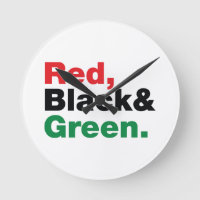 Red, Black & Green.