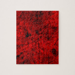 Red Black grunge abstract digital graphic art Jigsaw Puzzle