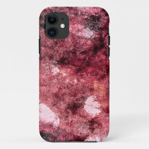 Red black grunge abstract paint brush modern art Case-Mate iPhone case