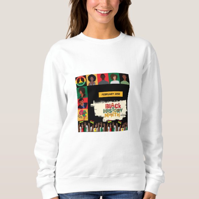 red  Black History Month Honouring Legacy  Sweatshirt (Front)