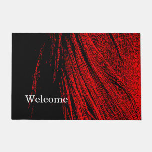 Red & Black Horse Mane Welcome Door Mat