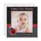Red Black Ladybug Polka Dot 1st Birthday Photo