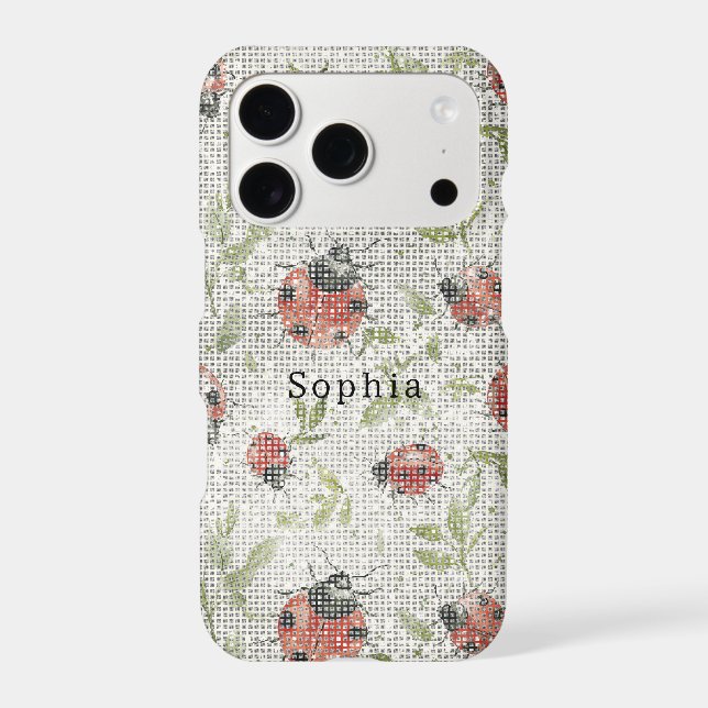 Red Black Ladybugs Sparkle (Back)