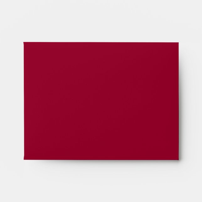 Red Black Linen RSVP Envelopes (Front)