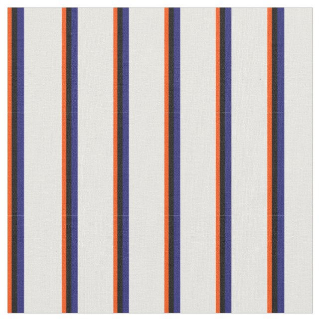 Red, Black, Midnight Blue & Mint Cream Coloured Fabric (Close Up)
