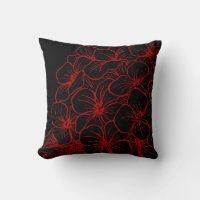 Red & Black Modern Hydrangea Floral Design