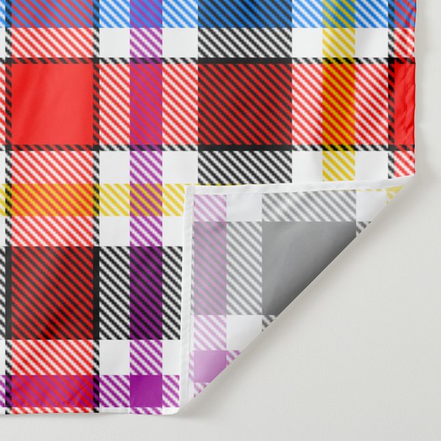 Red Black Multicolour Flannel Plaid Tartan Design Fabric (Creator Uploaded)