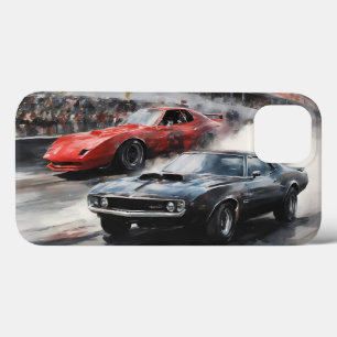 Red & Black Muscle cars iPhone 13 Case