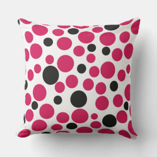 red black peas retro on white background cushion