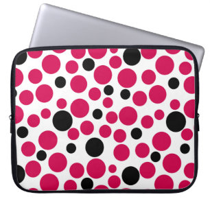 red black peas retro on white background laptop sleeve