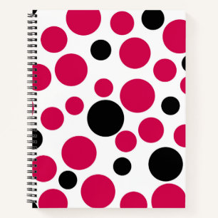 red black peas retro on white background notebook