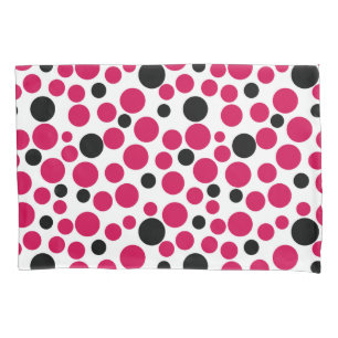 red black peas retro on white background pillowcase