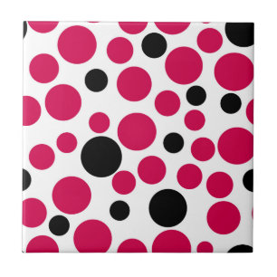 red black peas retro on white background tile