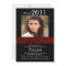 Red & Black Photo Graduation Invitation