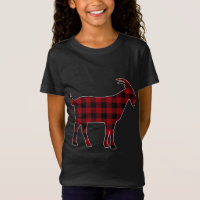Red Black Plaid Goat Lover Farmer Matching Family 