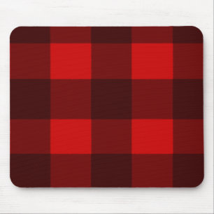 Red & Black Plaid Mousepad