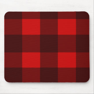 Red & Black Plaid Mousepad