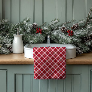 Red Black Plaid Towels Gift for Their First Place