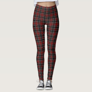 Red/Black Plaid Women's Leggings