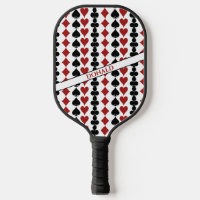Red Black Playing Card Suits Casino Pattern