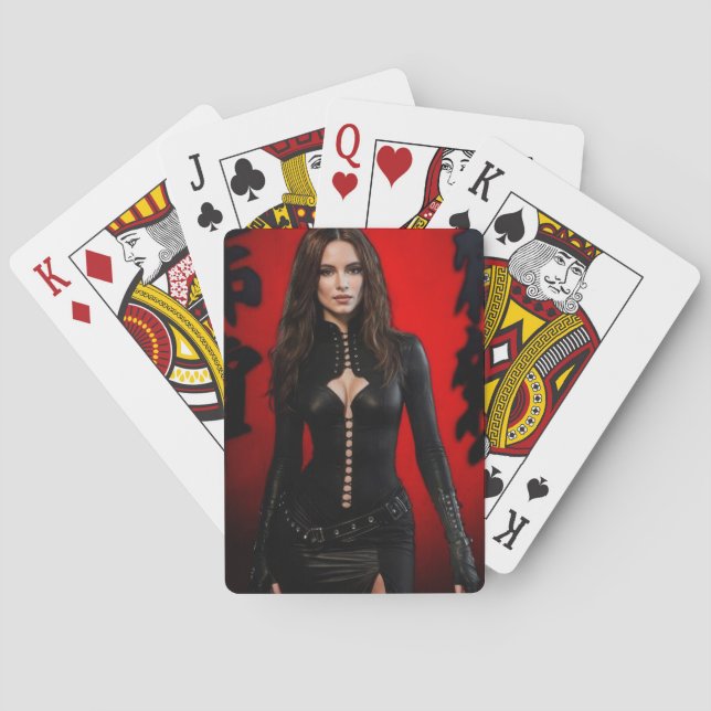 Red Black playing cards (Back)