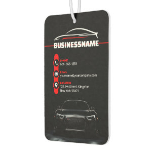 Red & Black Professional Automotive Car Detailing Car Air Freshener