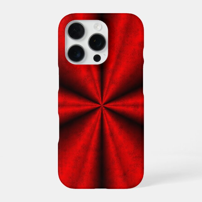 Red Black Rainbow in Elephantenskin leatheroptik iPhone Case (Back)