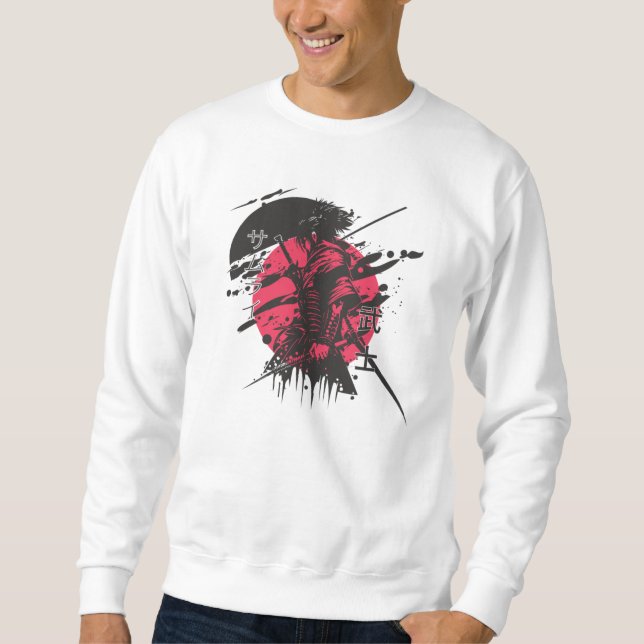 Red & Black Samurai Sweatshirt (Front)