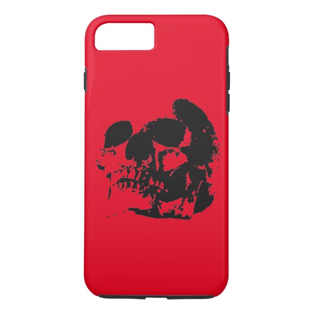 Red Black Skull iPhone 7 Plus Case (Back)
