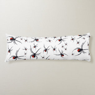 Red & Black Spider Pattern  Body Cushion