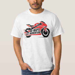 Red Black Sport Motorcycle T-Shirt