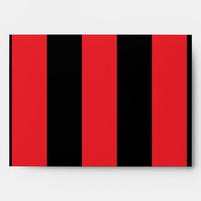 Red Black Striped & Gold Lingerie Envelopes (Front)