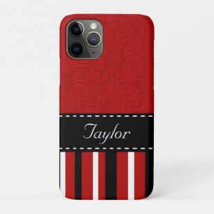 Red & Black Stripes Case-Mate iPhone Case