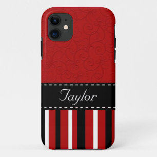 Red & Black Stripes Case-Mate iPhone Case