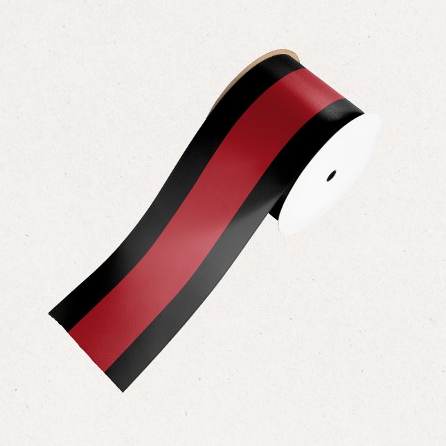 Red & Black Stripes Christmas Gift Satin Festive Satin Ribbon (Creator Uploaded)