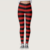 red black stripes pattern tights