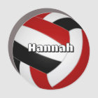 red black volleyball kids birthday party