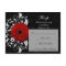 Red+Black+White Gerbera Daisy RSVP Reply