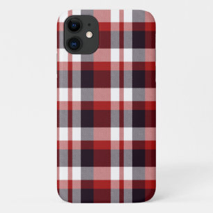 Red Black White Plaid Case-Mate iPhone Case