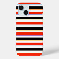 Red Black White Stripes Lines Pattern Design